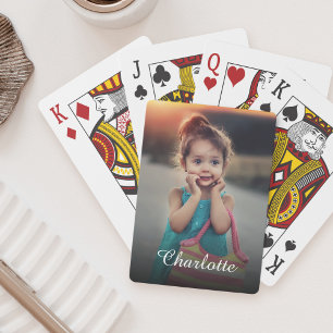 Cadeaubon voor aangepaste fotoserie pokerkaarten