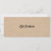 Cadeaubon voor aangepaste zakelijke Logo-Sjabloon (Achterkant)