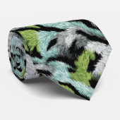 Cadeaubon voor bruidsjonkers met dierprint stropdas (Opgerold)