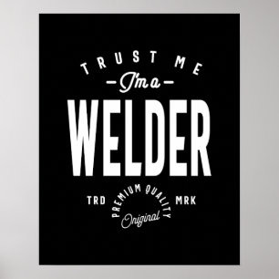 Cadeaubon voor de functie Welder Poster