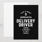 Cadeaubon voor drivertitel leveren bedankkaart (Voorkant / Achterkant)