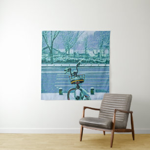 Cadeaubon voor fietsliefhebber wandkleed