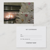 Cadeaubon voor Fireplace en kerstbomen Kortingskaartje (Voorkant / Achterkant)