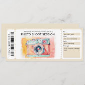 Cadeaubon voor fotoshoot kaart (Voorkant / Achterkant)