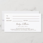 cadeaubon voor gedroogde bloemen (Achterkant)