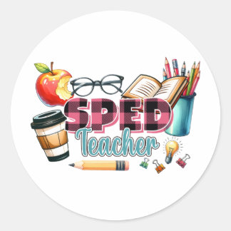 Cadeaubon Voor Leraar | Speciaal Onderwijs Leraar Ronde Sticker