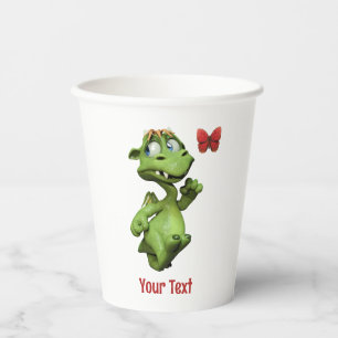 Cadeaubon voor lieve monster vlinder papieren bekers
