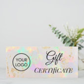 cadeaubon voor logo opal stone (Staand voorkant)