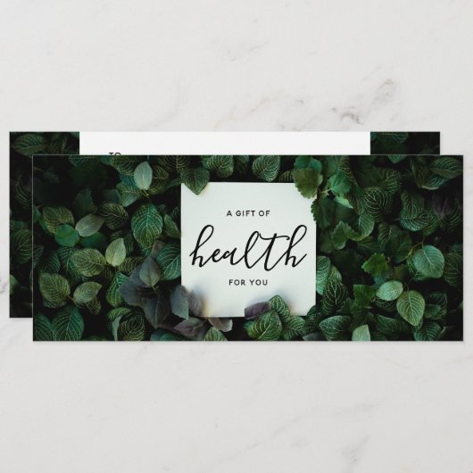 Cadeaubon voor medische chiropractische zorg (Voorkant / Achterkant)