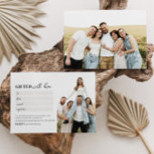 cadeaubon voor moderne scriptfotografie