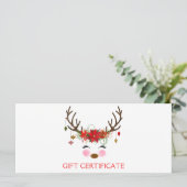  cadeaubon voor rendieren (Staand voorkant)