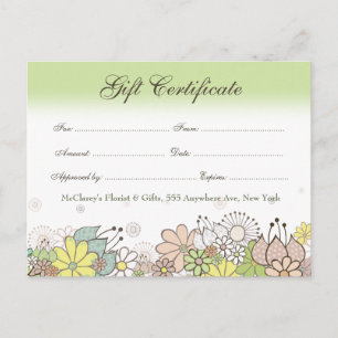 Cadeaubon Voucher Store Visitekaartje Briefkaart