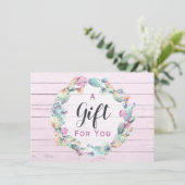 Cadeaubon Waterverf Succulenten Cactus Boho (Staand voorkant)