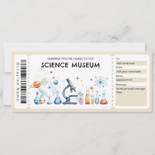 Cadeaubon Wetenschapsmuseum Kaart