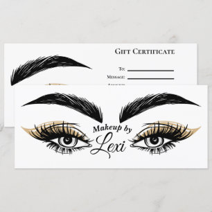 Cadeaubon Wimpers Pretty Eyes Beauty Salon Kaart