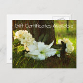 Cadeaubonnen beschikbaar briefkaart (Voorkant / Achterkant)