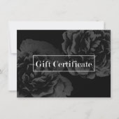 Cadeaubonnen |  donkere Floral Salon Spa (Voorkant)