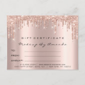 Cadeaubonnen Eyes Makeup Artist Brows Briefkaart (Voorkant)