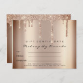 Cadeaubonnen met certificaatstreepjes Verlengingsc Briefkaart (Voorkant / Achterkant)