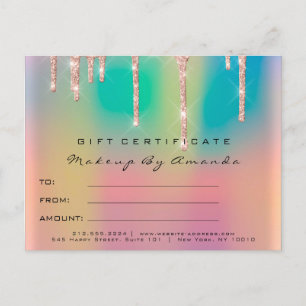 Cadeaubonnen met certificaatuitvoeging briefkaart