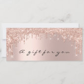 Cadeaubonnen Roos Gold Makeup Hair Nails Lash Kaart (Voorkant)