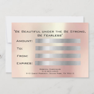 Cadeaubonnen Roze bleekgelasje