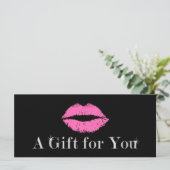 Cadeaubonnen | Roze lips Makeup Beauty Salon (Staand voorkant)