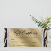 Cadeaubonnen Tanning Salon Jewelry Black Gold (Staand voorkant)