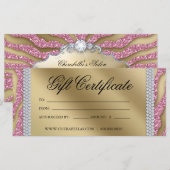 Cadeaubonnen Tanning Salon Jewelry Pink Gold (Voorkant / Achterkant)