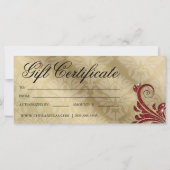 Cadeaubonnen Uittreksel Salon Glitter Swirl Red Go (Achterkant)