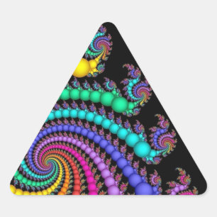 Cadeaubonnen van de regenboogkade Pride Triangle s Driehoek Sticker