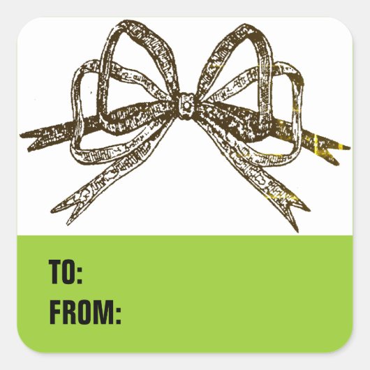 Cadeaubonnen Vierkante Sticker (Voorkant)