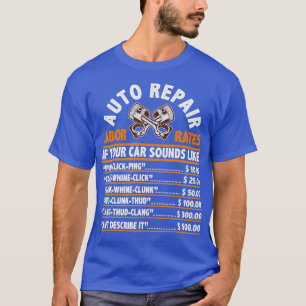 Cadeaubonnen voor automatische reparatie t-shirt