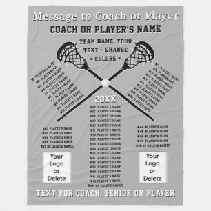 Cadeaubonnen voor Lacrosse Coaches, Senioren, Lacr Fleece Deken