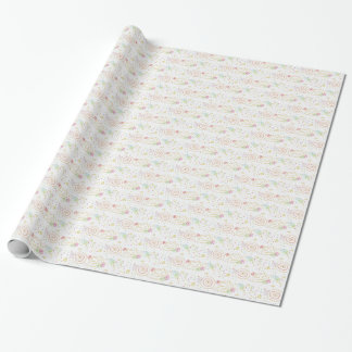cadeaubonnen voor pakpapier met opgerold cadeau vo