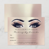 Cadeaubonnetjes voor extensie Makeup Artist Briefkaart (Voorkant / Achterkant)