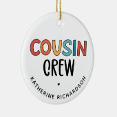 Cadeaubont voor gematchte neef- en nevenbril keramisch ornament (Rechts)