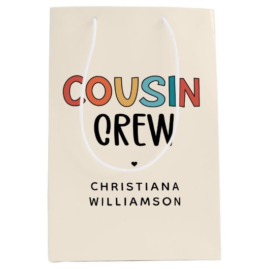 Cadeaubont voor gematchte neef- en nevenbril medium cadeauzakje (Voorkant)