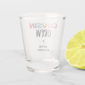 Cadeaubont voor gematchte neef- en nevenbril shot glas (Achterkant)