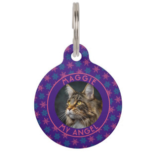 Cadeaubord met Cute Cat Mom voor Kerstmis Huisdierpenning