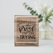 Cadeaubord met rustieke houten uitstraling en een  (Staand voorkant)