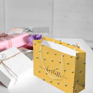 Cadeaubruiloft met leuke gelukkige hommels met mon groot cadeauzakje