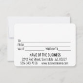 Cadeaucertificaat Dog Grooming Pet Vet Boarding (Achterkant)