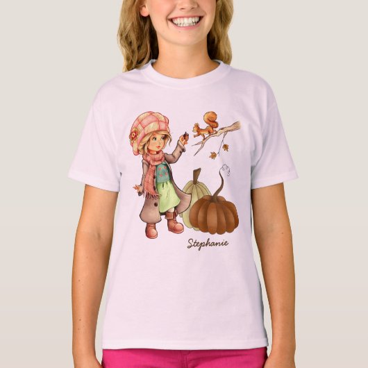 Cadeaucode voor aangepaste naam Thanksgiving T-shirt (Voorkant)