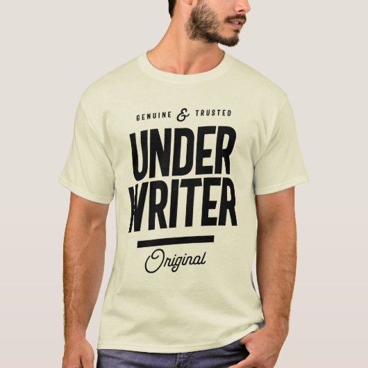 Cadeaucode voor underwriter-functieteken t-shirt (Voorkant)