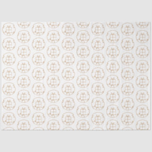 Cadeaudoos Gouden Illustratie Tissuepapier