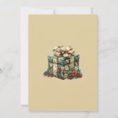 Cadeaudoos Kerstfeest Uitnodiging (Achterkant)