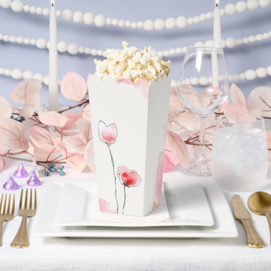 Cadeaudoos. "Klaprozen" Bedankdoosjes (Huwelijk)