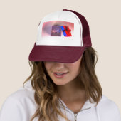 Cadeaudoos met lint kastanjebruin Mesh 2024 jaar G Trucker Pet (In situ)