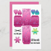 Cadeaudoos met uw eigen handen (Voorkant / Achterkant)